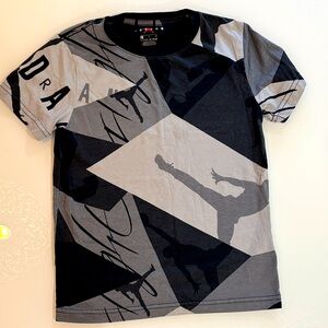 Air Jordan Graphic Black and Gray Boy’s T-Shirt